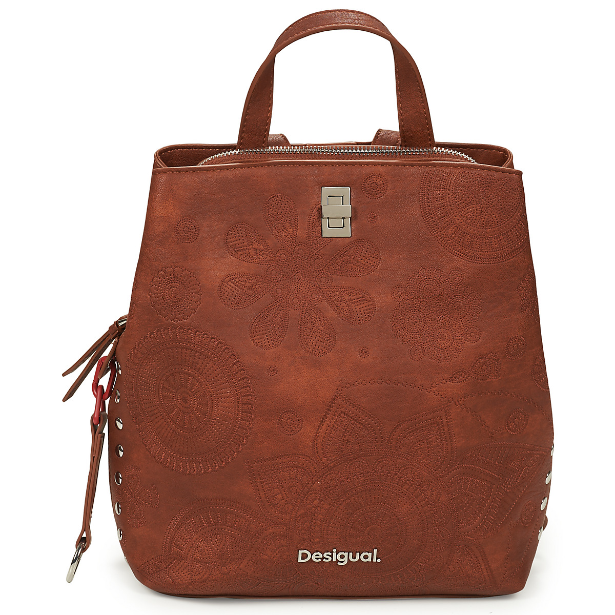 Malas Mulher Mochila Desigual DEJAVU BACKPACK SUMY MINI Castanho