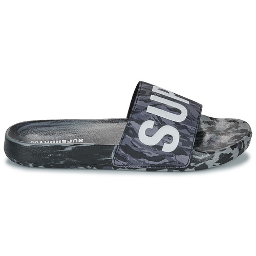 Superdry SANDALES PISCINE CAMO Preto / Camuflagem