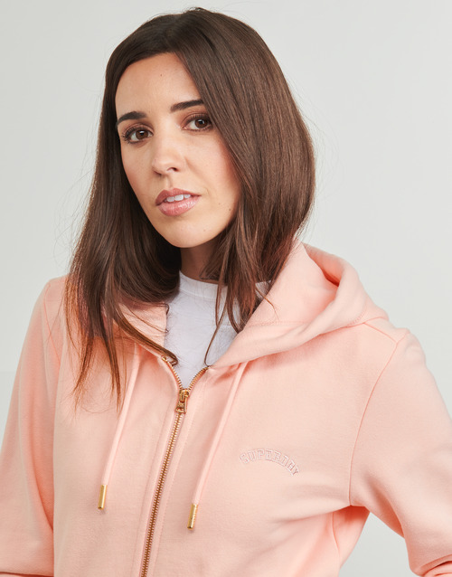 Superdry ZIPPE LOGO ESSENTIAL Rosa