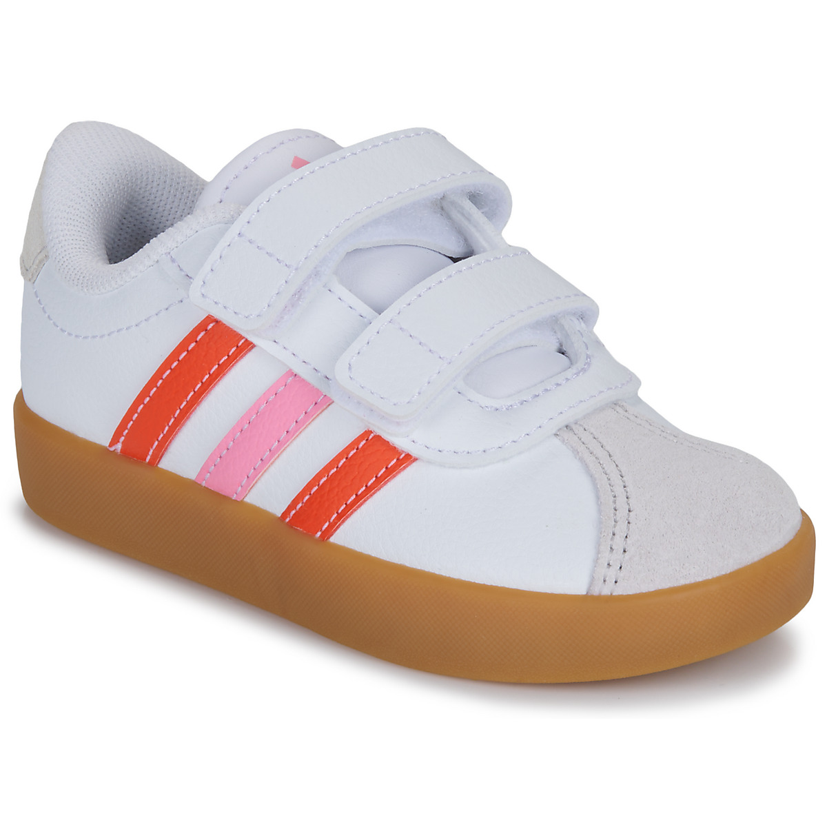 Sapatos Rapariga Sapatilhas Adidas Sportswear VL COURT 3.0 CF I Branco / Vermelho / Rosa