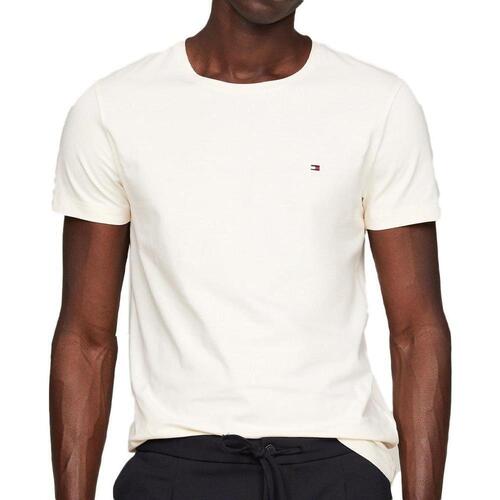 Textil Homem T-shirts e Pólos Tommy Hilfiger  Branco