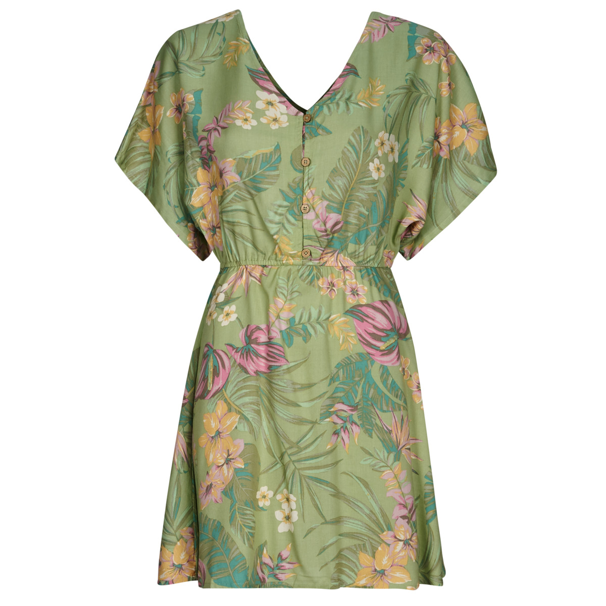Textil Mulher Vestidos curtos Roxy SEASON OF SUN Verde