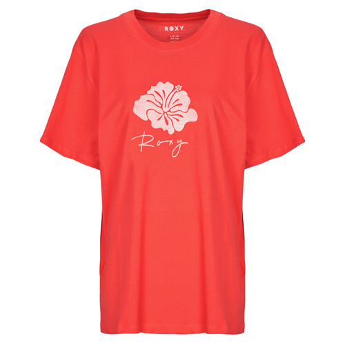 Textil Mulher T-Shirt mangas curtas Roxy HANGLOOSE THE SKY Vermelho