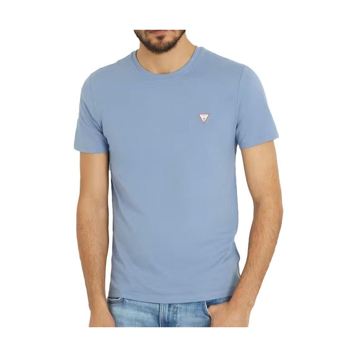 Textil Homem T-shirts e Pólos Guess  Azul