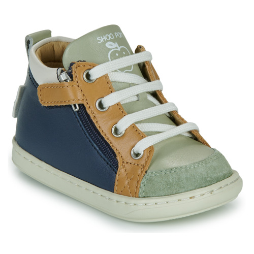 Sapatos Rapaz Sapatilhas de cano-alto Shoo Pom BOUBA BI ZIP Navy