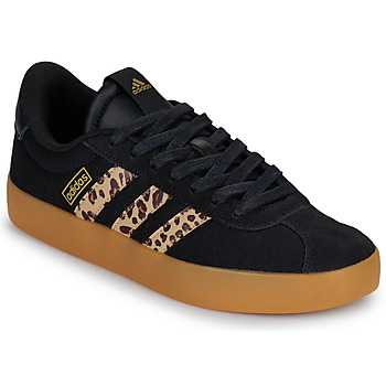 Sapatos Mulher Sapatilhas Adidas Sportswear VL COURT 3.0 Preto / Leopardo