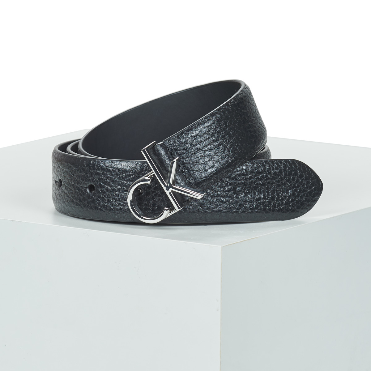 Acessórios Mulher Cinto Calvin Klein Jeans CK LOGO BUCKLE BELT3.0_PBL Preto