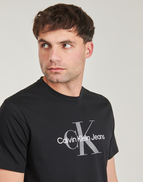 Calvin Klein Jeans SS HERO MONOGRAM TEE30S EU OPT Preto