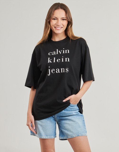 Calvin Klein Jeans SS CKJ LOGO TEE Preto