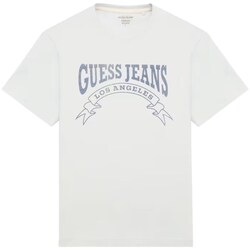 Textil Homem T-Shirt mangas curtas Guess M4YI49K8FQ4G011 Branco
