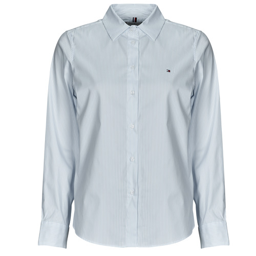Textil Mulher camisas Tommy Hilfiger ESS POPLIN REGULAR SHIRT Azul