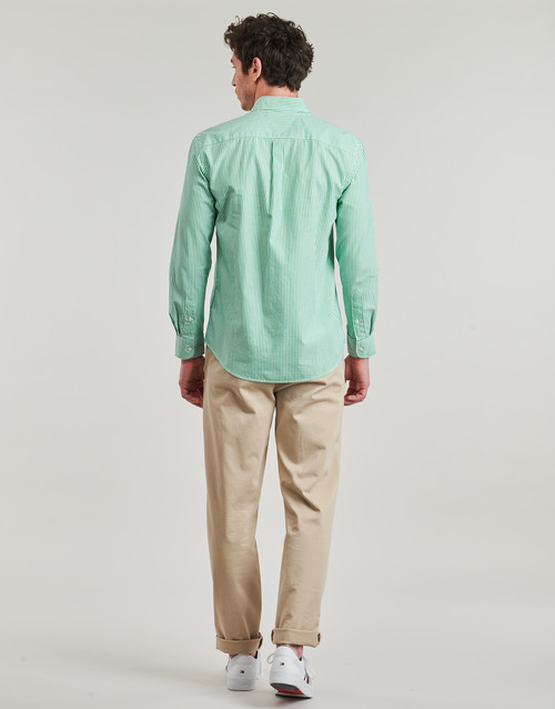 Tommy Hilfiger FLEX POPLIN CLASSIC STP RF SHIRT Verde