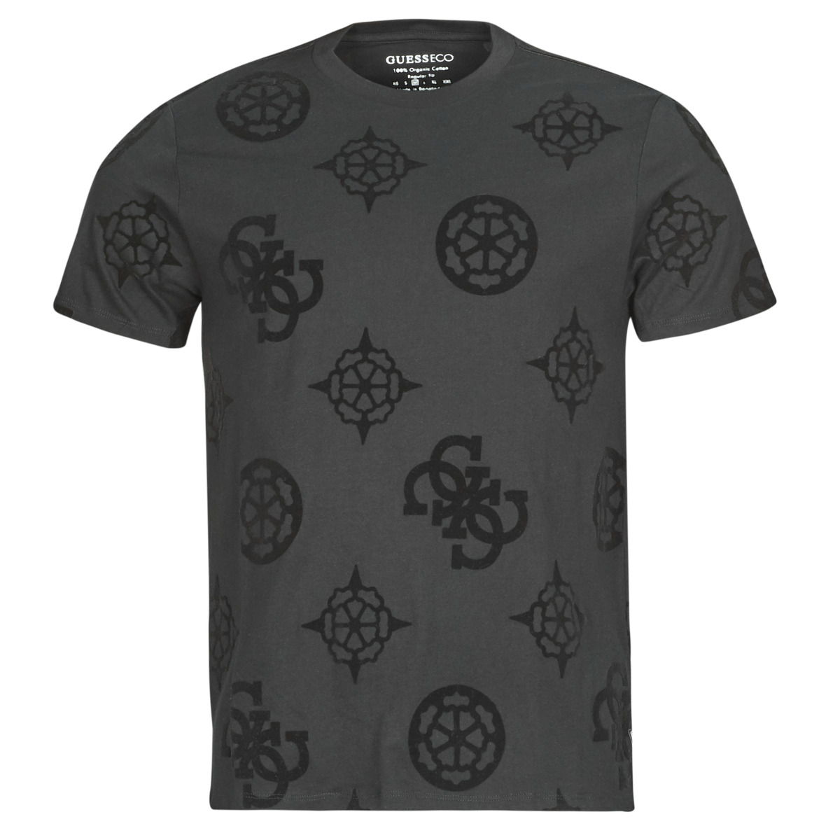 Textil Homem T-Shirt mangas curtas Guess GUESS PEONY PRINT Preto