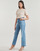 Textil Mulher T-Shirt mangas curtas Guess NOMIE 4G Bege