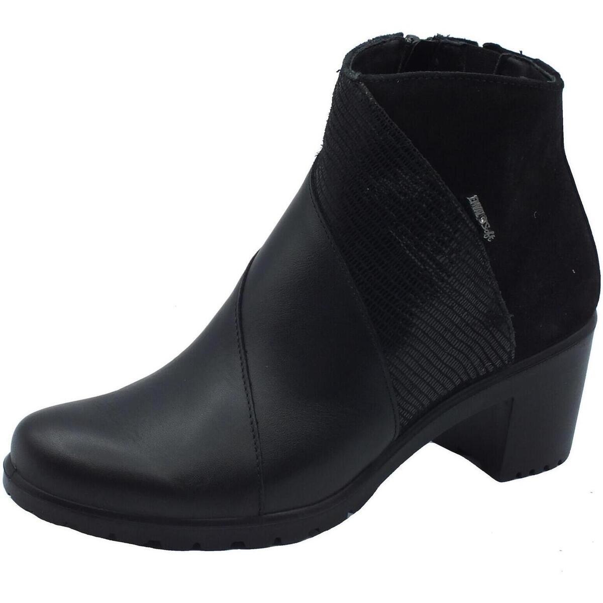 Sapatos Mulher Botas baixas Enval 6754911 Nappa Preto