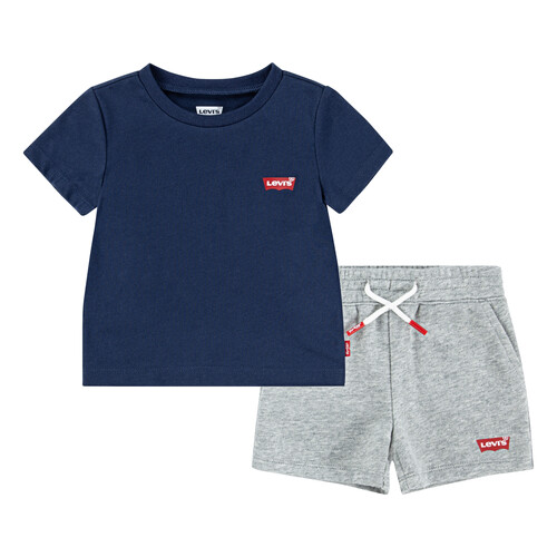 Textil Rapaz Conjunto Levi's  Marinho / Cinza