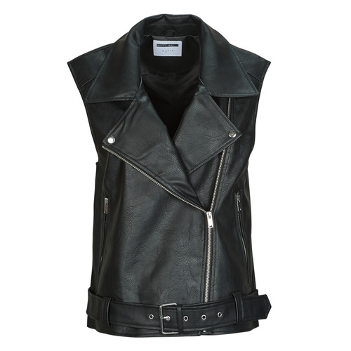 Textil Mulher Casacos de couro/imitação couro Noisy May NMLINA Preto