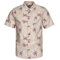 Textil Homem Camisas mangas curtas Quiksilver APERO CLASSIC SS Bege