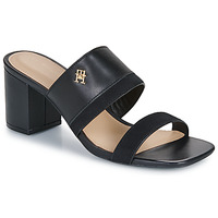 Sapatos Mulher Sandálias Tommy Hilfiger LEATHER Preto
