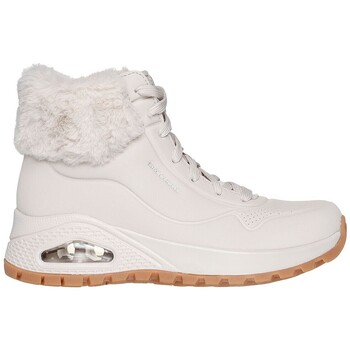 Sapatos Mulher Botins Skechers BOTINES DE PELO BLANCO  UNO RUGGED FALL AIR 167274 Branco