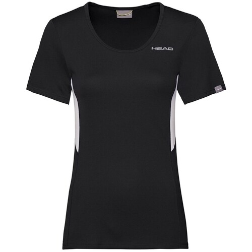 Textil Mulher T-Shirt mangas curtas Head Club Technical Preto