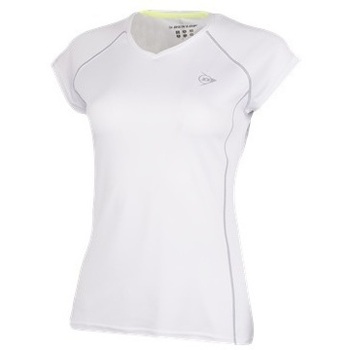 Textil Mulher T-Shirt mangas curtas Dunlop Club Line Crew Branco