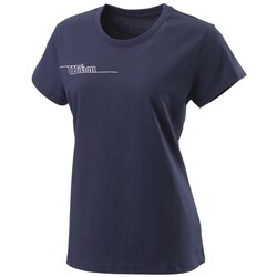 Textil Mulher T-Shirt mangas curtas Wilson Shirt Team Ii Tech Marinho