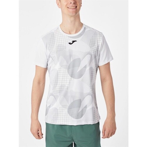 Textil Homem T-Shirt mangas curtas Joma Challenge Branco