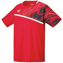 Textil Homem T-Shirt mangas curtas Yonex Badminton Tournament Vermelho