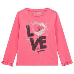 Textil Rapariga Sweats Guess K4BI11-G64H-9-13 Rosa