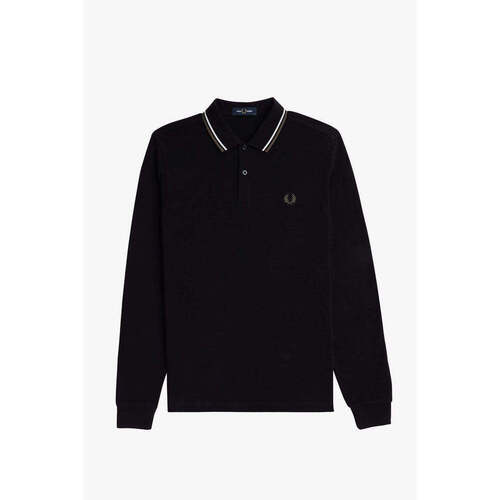 Textil Homem T-shirts e Pólos Fred Perry M3636-W54-2-1 Preto