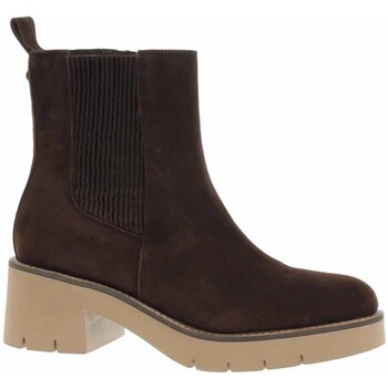 Sapatos Mulher Botins Tamaris Dámské Polokozačky Castanho