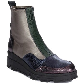 Sapatos Mulher Botins Hispanitas Botki Damskie Ocieplane Na Platformie Ropja Midnight Azul marinho, Roxo, Prateado