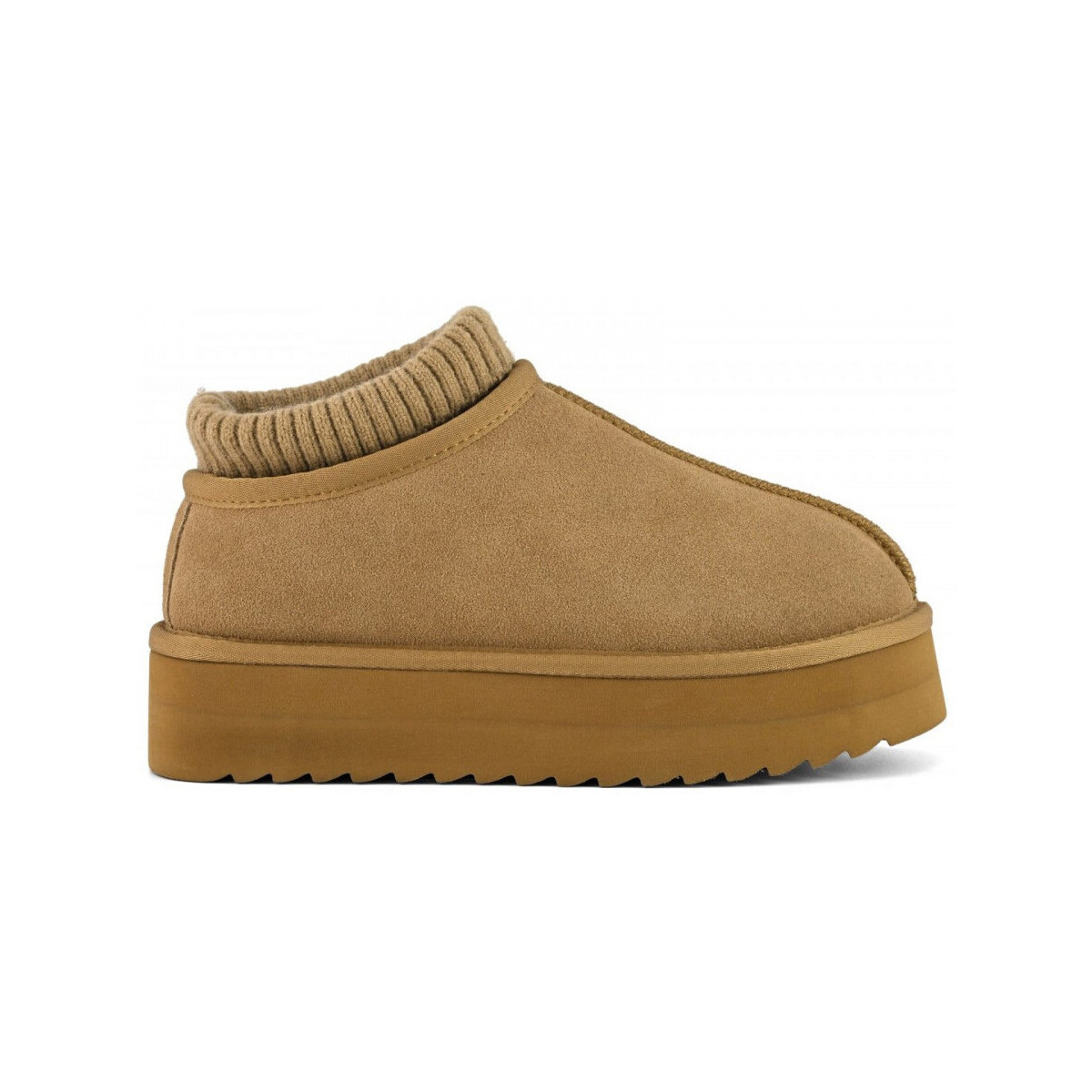 Sapatos Mulher Botins Colors of California Eggy platform with sock Castanho