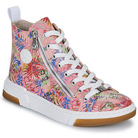 Sapatos Mulher Sapatilhas de cano-alto Rieker  Rosa / Multicolor