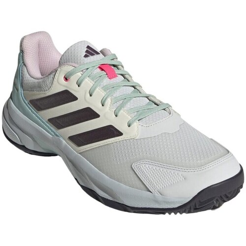 Sapatos Homem Sapatilhas de ténis adidas Originals Courtjam Control 3 Branco, Verde claro, Preto
