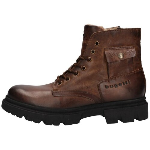 Sapatos Homem Sapatilhas de cano-alto Bugatti Winterstiefel Fabello Castanho