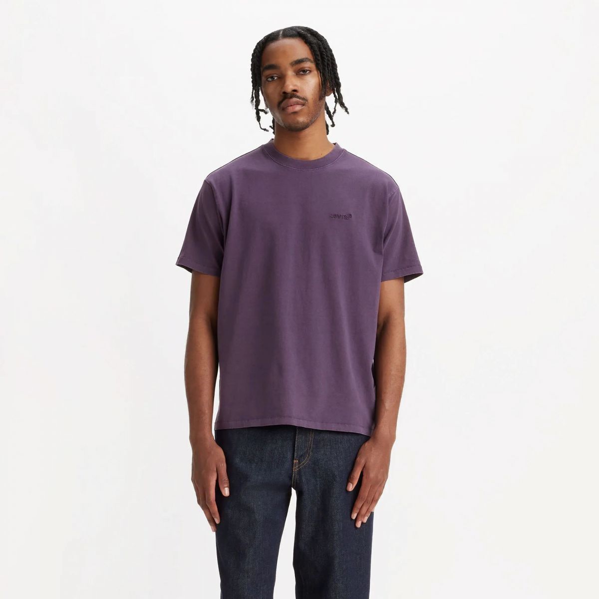 Textil Homem T-shirts e Pólos Levi's A0637 0118 - RED TAB TEE-NIGHSHADE 
