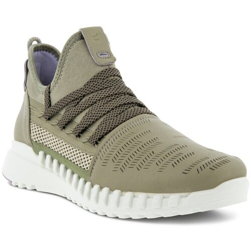 Sapatos Mulher Botas baixas Ecco Sneaker Zipflex Low Verde azeitona
