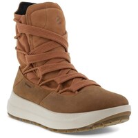 Sapatos Mulher Botas de neve Ecco Winterstiefel Solice Mid Gtx Castanho