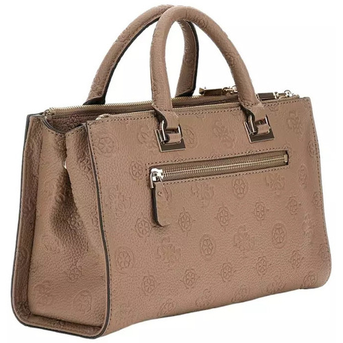 Guess CRESIDIA STATUS SATCHEL  DARK TAUPE HWPG93 49060 Preto
