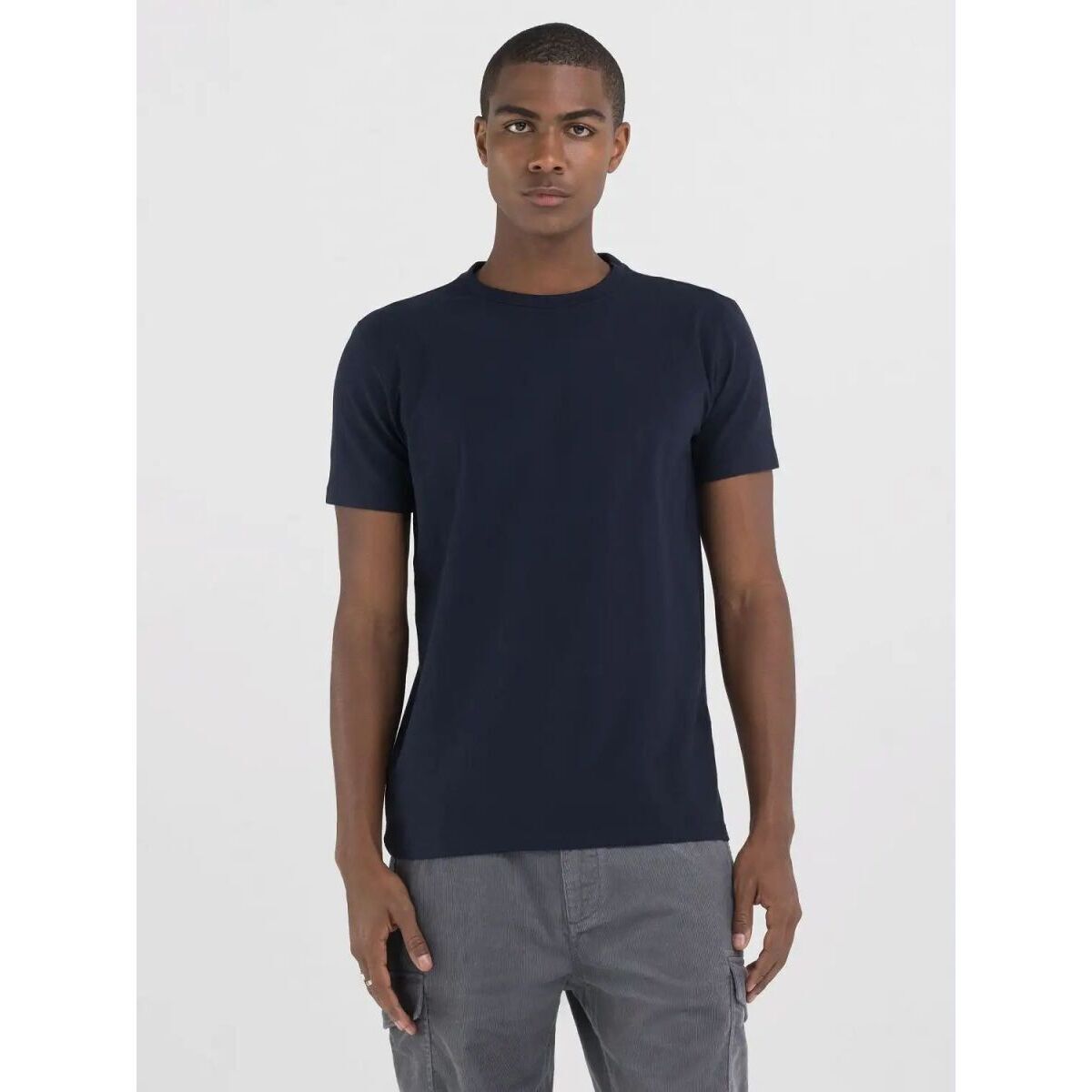 Textil Homem T-shirts e Pólos Replay M6947 .000.23352P COMPACT JERSEY-067 Azul