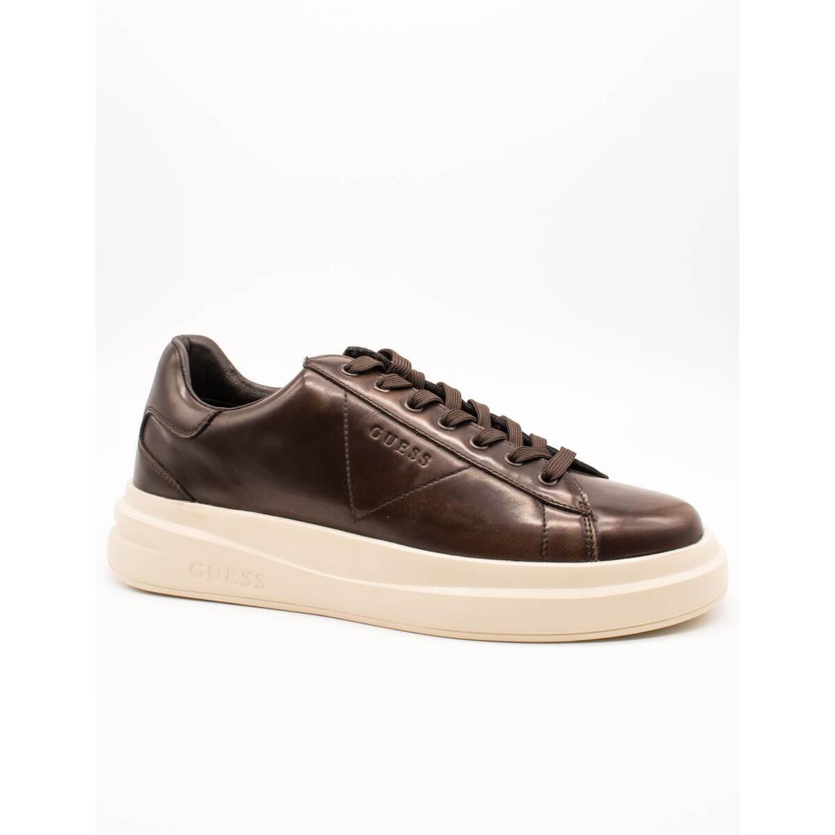 Sapatos Homem Sapatilhas Guess  Castanho