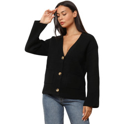 Textil Mulher Casacos de malha La Modeuse 72468_P170182 Preto