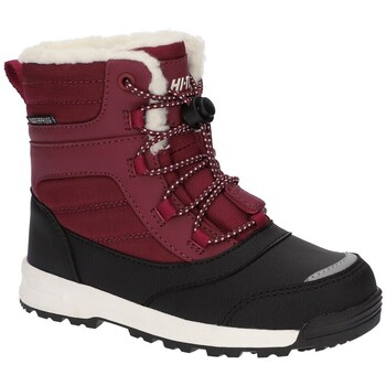 Sapatos Criança Botas de neve Hi-Tec Winterstiefel Leo Wp Preto, Bordô