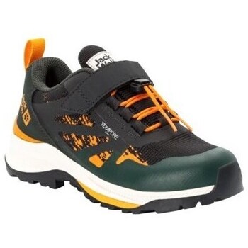 Sapatos Criança Sapatilhas Jack Wolfskin Villi Hiker Texapore Low Preto, Verde, Cor de laranja