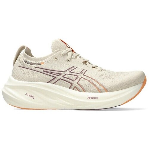 Sapatos Mulher Running Asics Gel Nimbus 26 W Bege