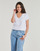 Textil Mulher T-Shirt mangas curtas Pieces PCNEW BILLY TEE EMB Branco