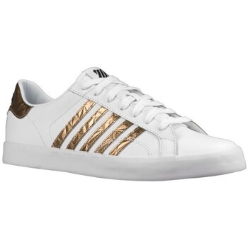 Sapatos Mulher Sapatilhas K-Swiss Belmont So Dourado, Branco