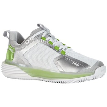 Sapatos Mulher Sapatilhas de ténis K-Swiss Ultrashot 3 Hb Clay Cinzento, Verde, Branco, Prateado